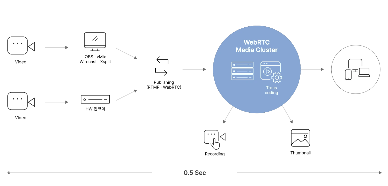 WebRTC 클러스터 구성도